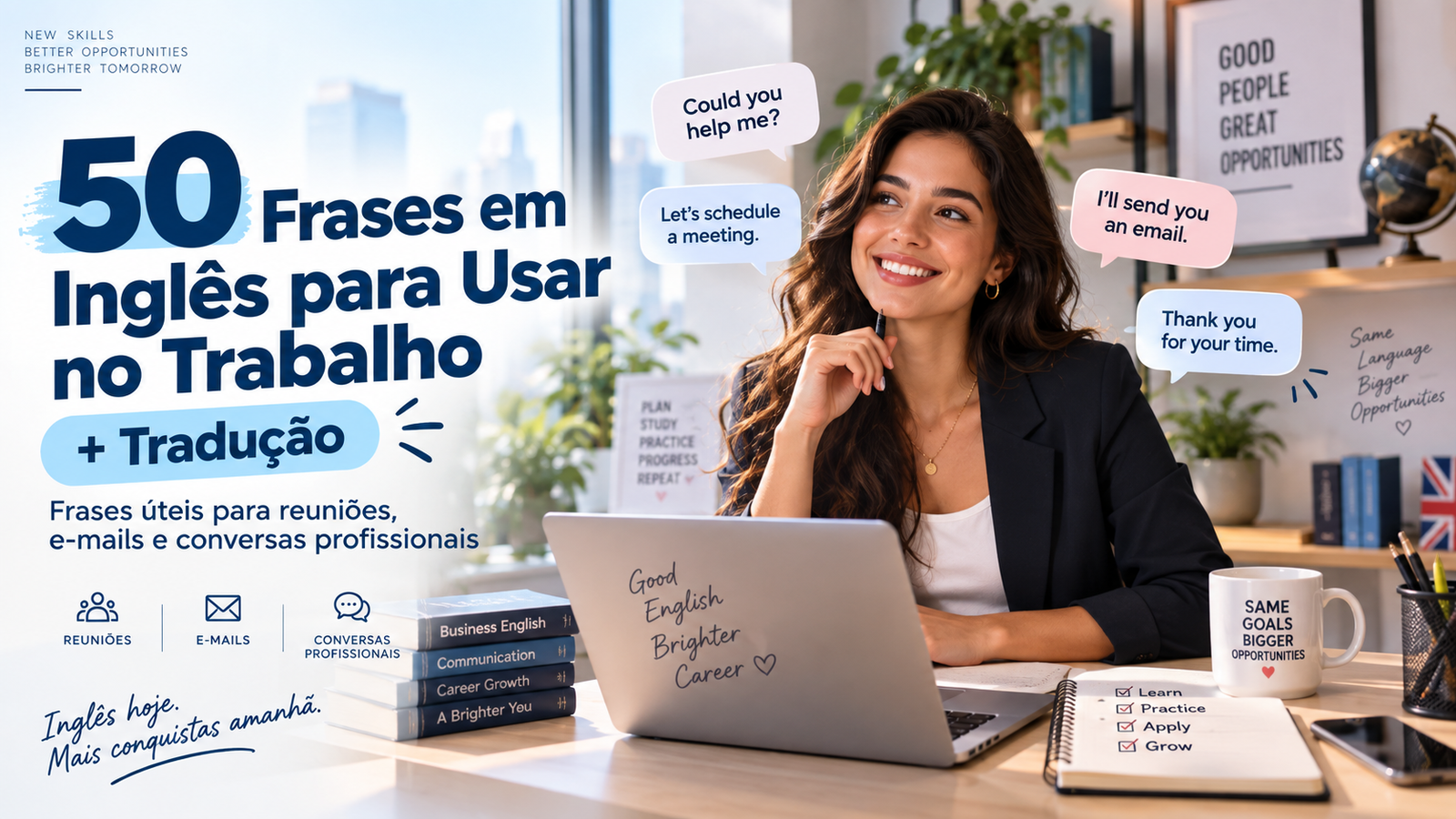 50 Frases em Inglês para Usar no Trabalho + Tradução